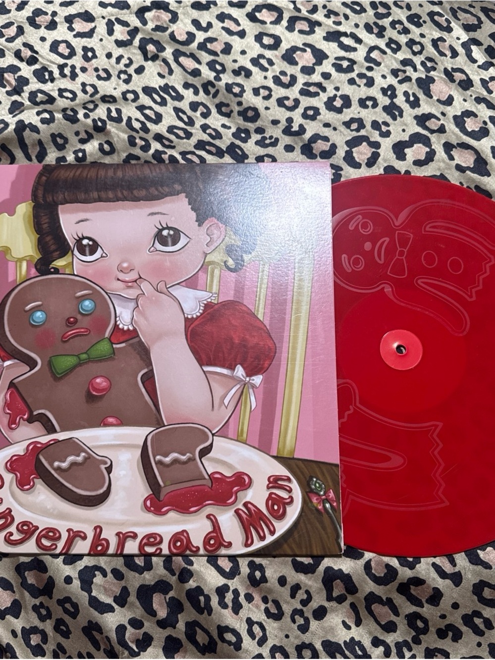 Gingerbread Man Red Colored Vinyl Record